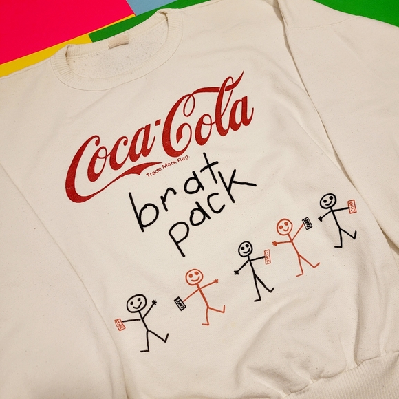 Coca Cola Other - Vintage 80s Coca- Cola white crewneck sweatshirt sweater